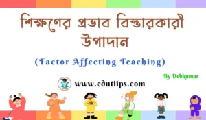 Factor Affecting Teaching