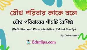 Definition and Characteristics of Joint Family