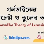 Thorndike Theory of Learning